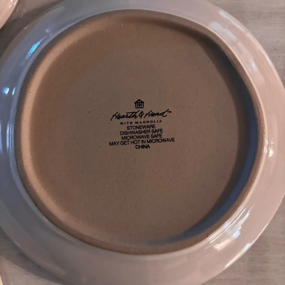 Hearth & Hand with Magnolia Merry, Joy, Hope, Peace Appetizer Plate Set of 4
